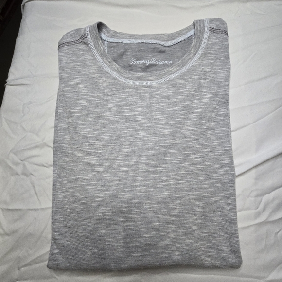 Tommy Bahama Gray Short Sleeve Tee, See Mesurements No Tag. Large? - Picture 2 of 6
